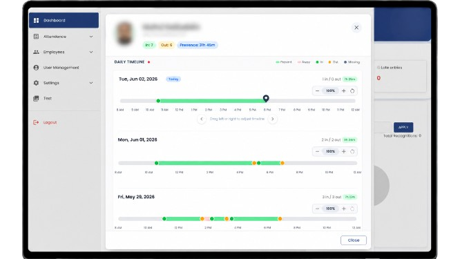 Kivo Detailed Punch Activity Log System